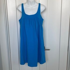 J. Crew Blue Sleeveless Babydoll Dress